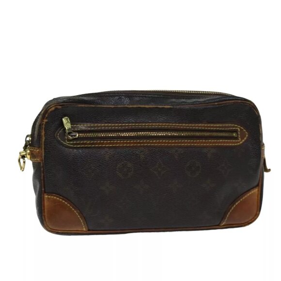 LOUIS VUITTON Monogram Marly Dragonne GM Clutch Bag M51825 LV Auth bs14639 - Picture 1 of 16
